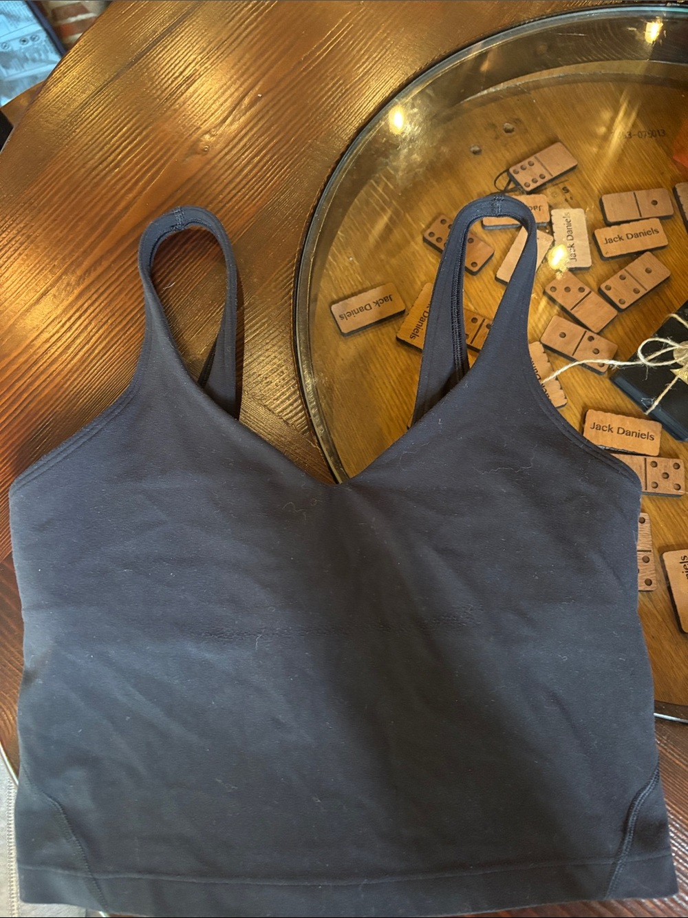 Lululemon Align Women's Black V-Neck Cropped Tank Top